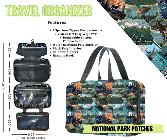 National Park Patches Travel Organizer