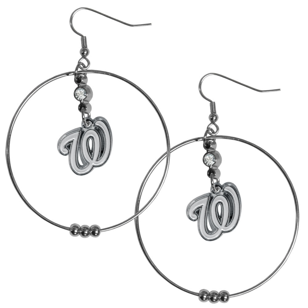 Washington Nationals 2" Hoop Earrings