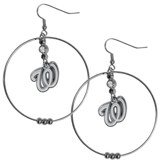 Washington Nationals 2" Hoop Earrings