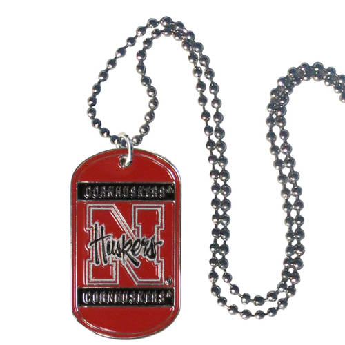 Nebraska Cornhuskers Dog Tags Necklace