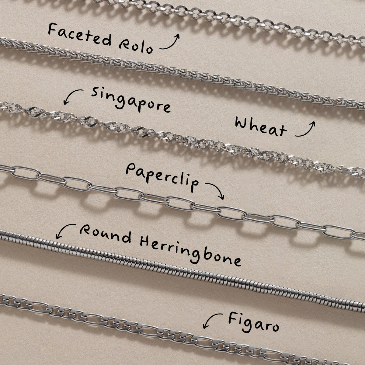 Wheat Chain Charm & Layering Necklace