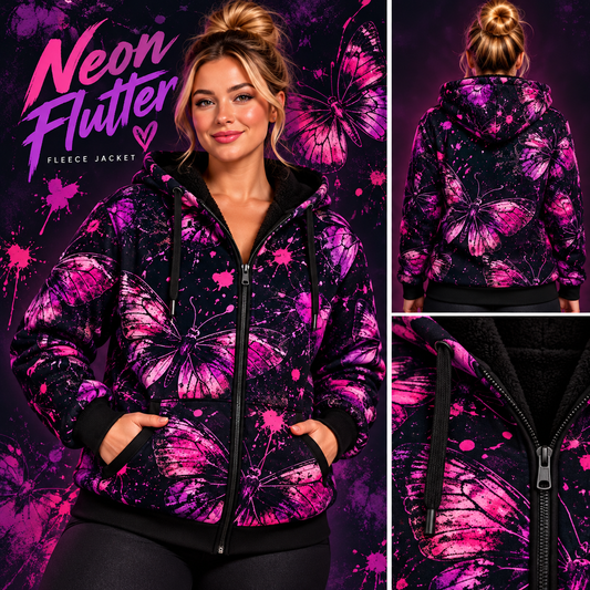 Neon Flutter-FLEECE LINED HOODED JACKET-PREORDER CLOSING 11/9, ETA LATE JAN.