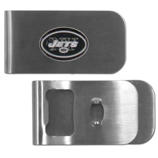 New York Jets Bottle Opener Money Clip
