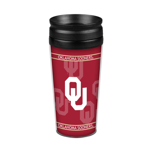 Oklahoma Sooners 14oz Full Wrap Travel Tumbler