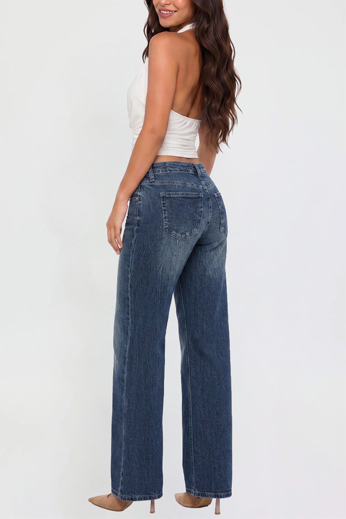 Women's Luxe Britney Wide Leg Jeans