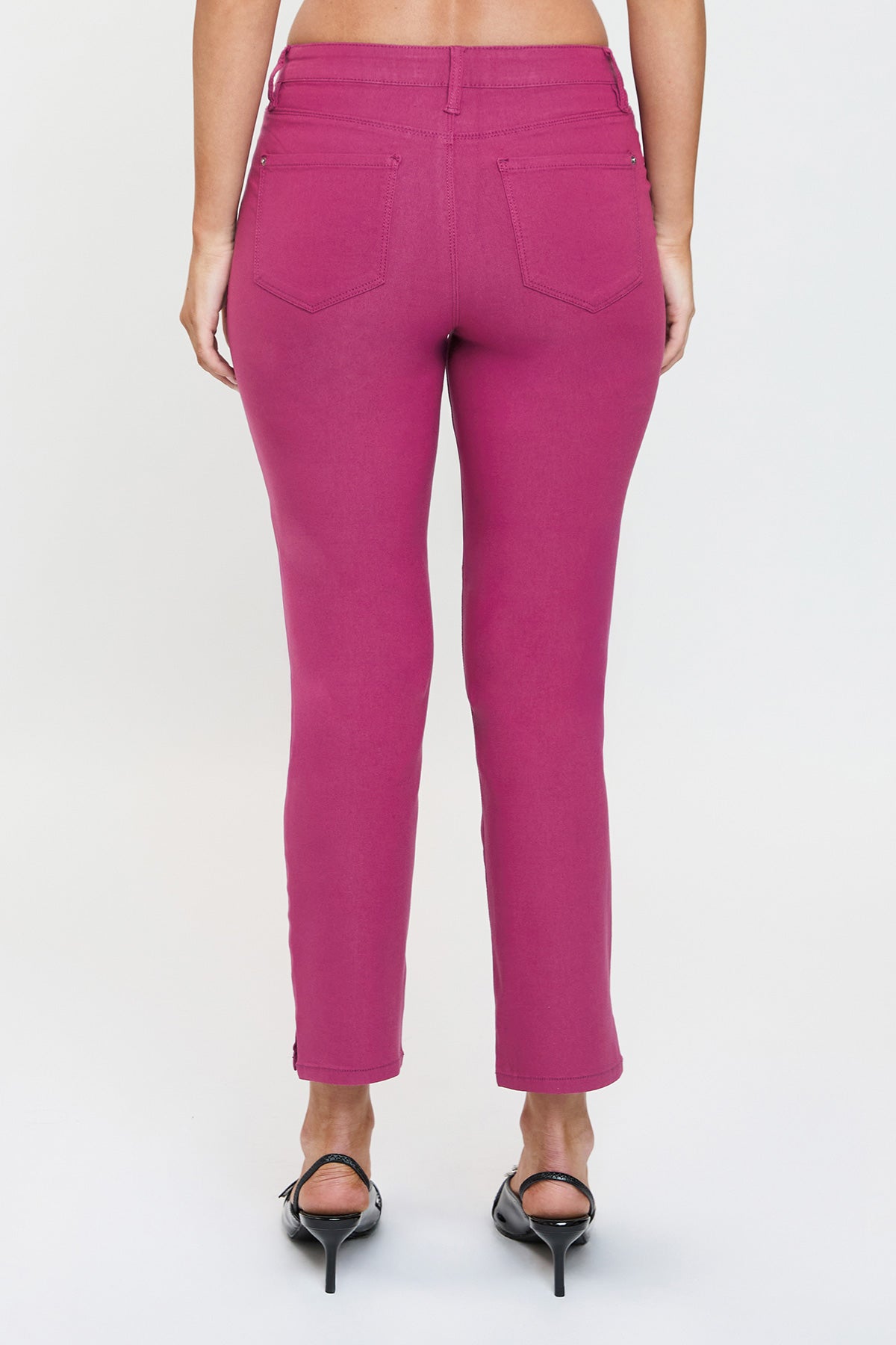 Women's High Rise Hyperstretch Cropped Straight Pants