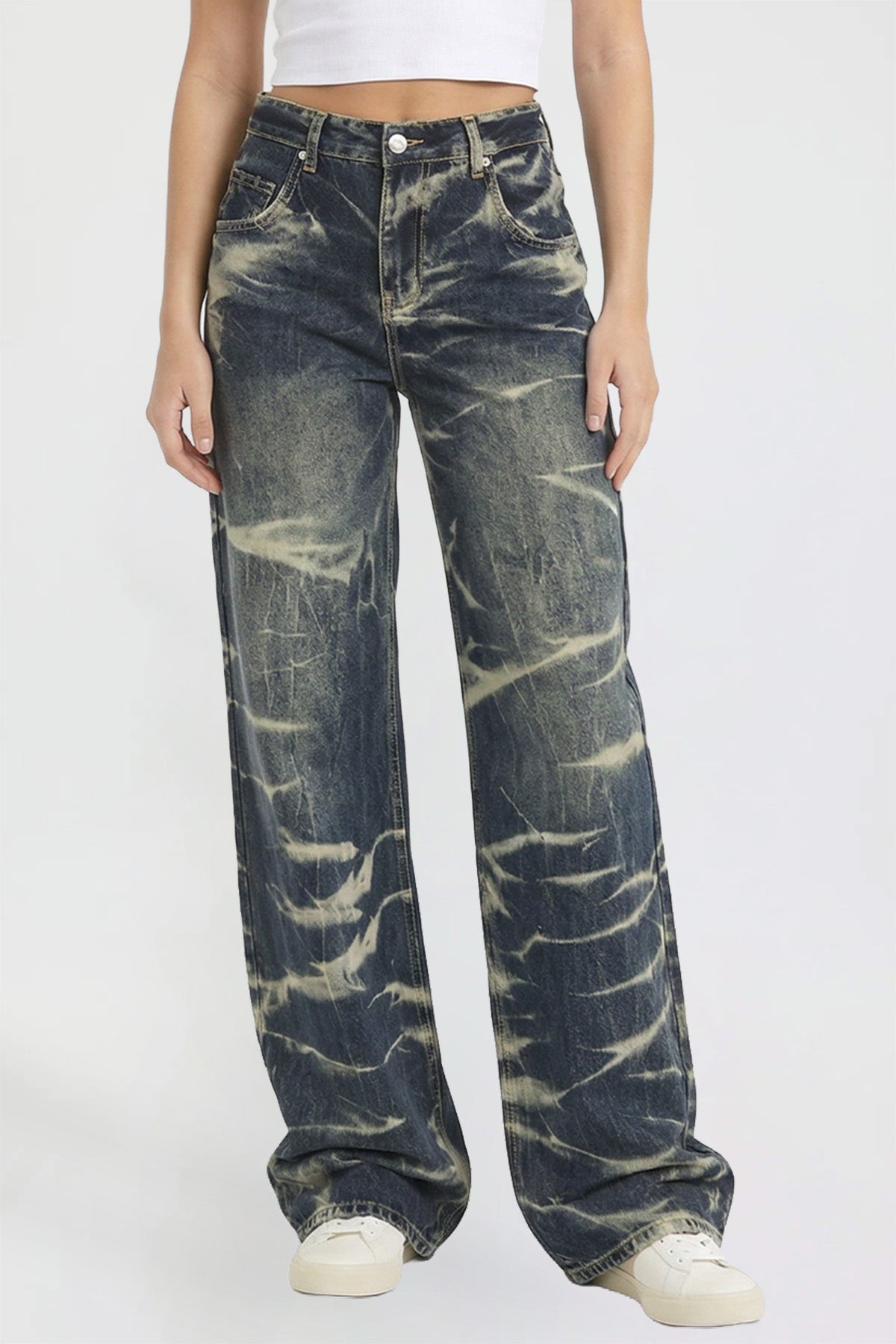 Women's Wide Leg Essential Baggy Jeans