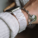 Perla White Quartz Silver Hardware