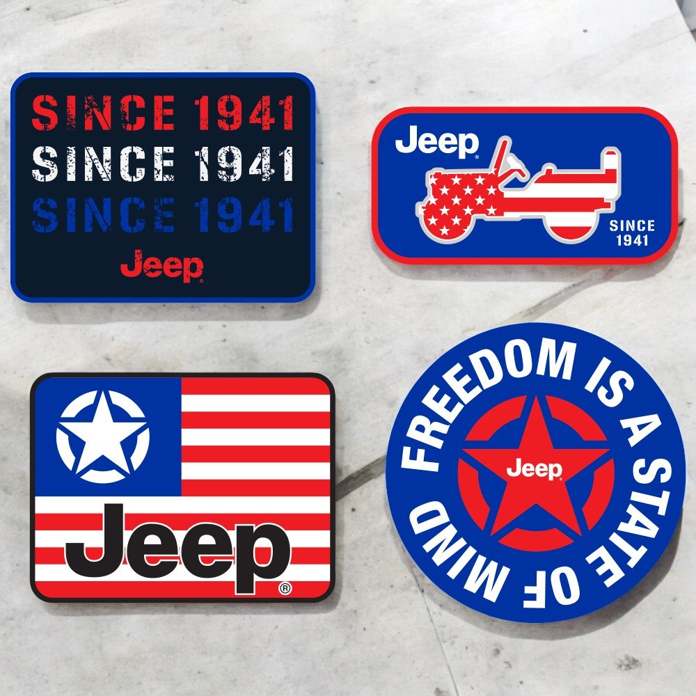 Hat - Jeep Chino Twill Ponytail with Chenille Stars and Stripes Grille Patch