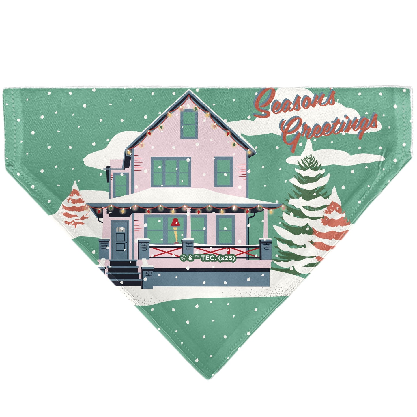 Pet Bandana - A Christmas Story Easter Bunny Ralphie Pose and House Pastels