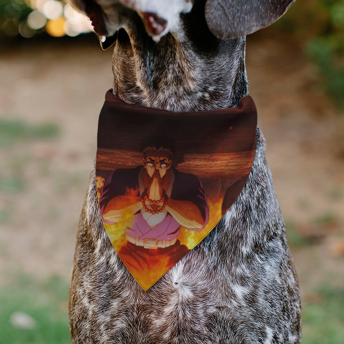 Pet Bandana - Demon Slayer Gyomei Himejima Prayer Pose Scene