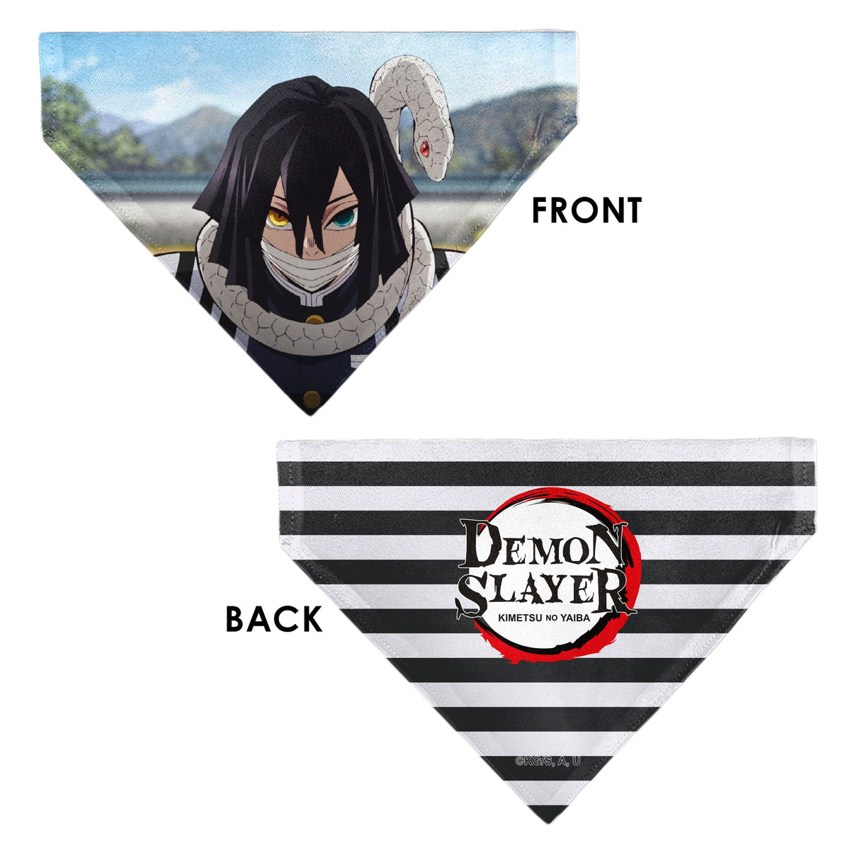 Pet Bandana - Demon Slayer Obanai Iguro Serpent Pose Scene