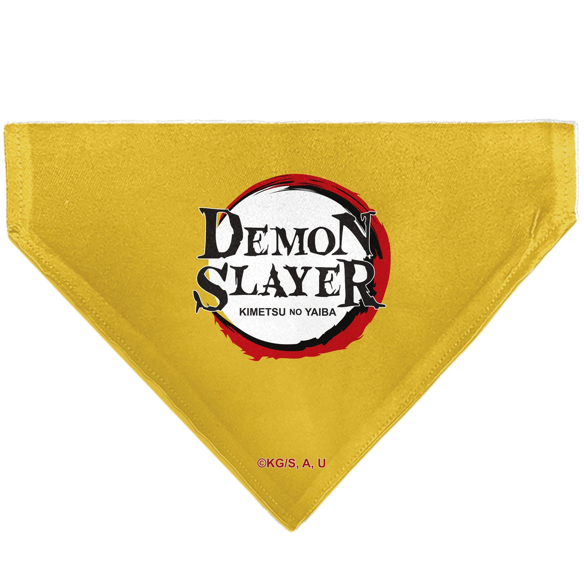 Pet Bandana - Demon Slayer Chibi Tanjiro and Shoichi Wrestling Pose Yellows