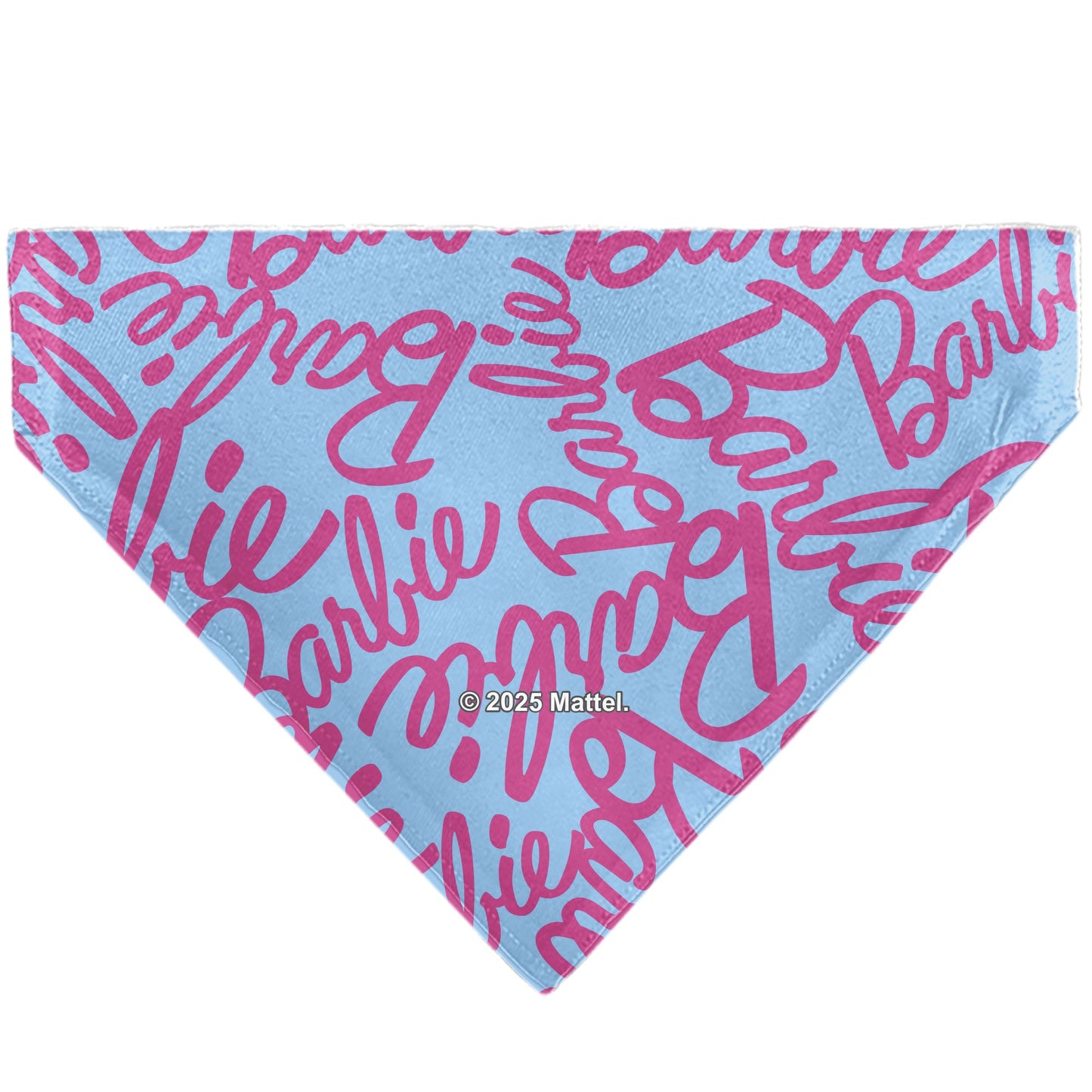 Pet Bandana - BARBIE Autograph Script Scattered Blue/Pink