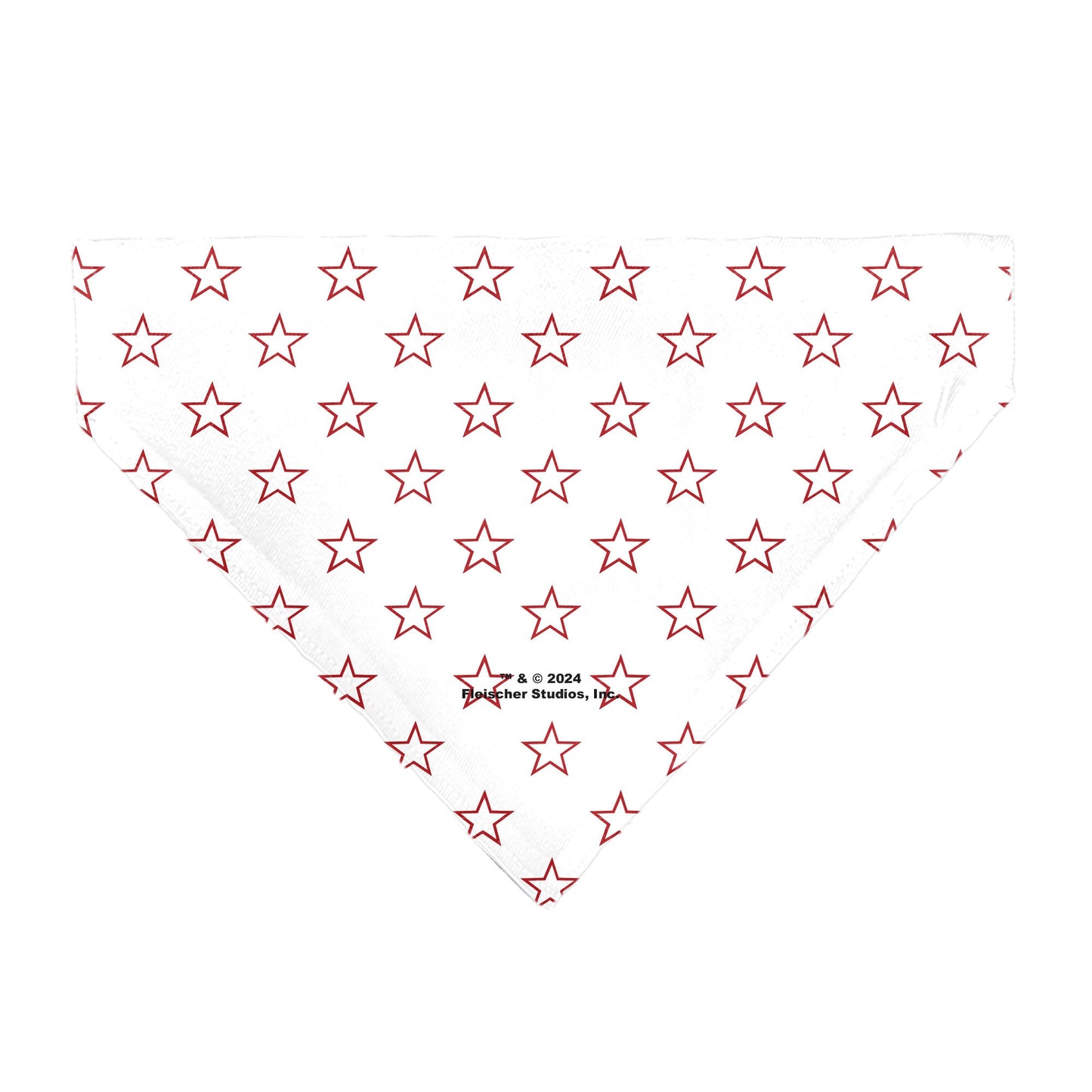 Pet Bandana - Bandana BETTY BOOP Face Heart and Text Stars White/Red