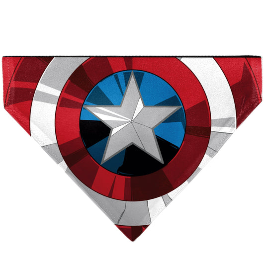 Pet Bandana - Captain America Shield Red/White/Blue