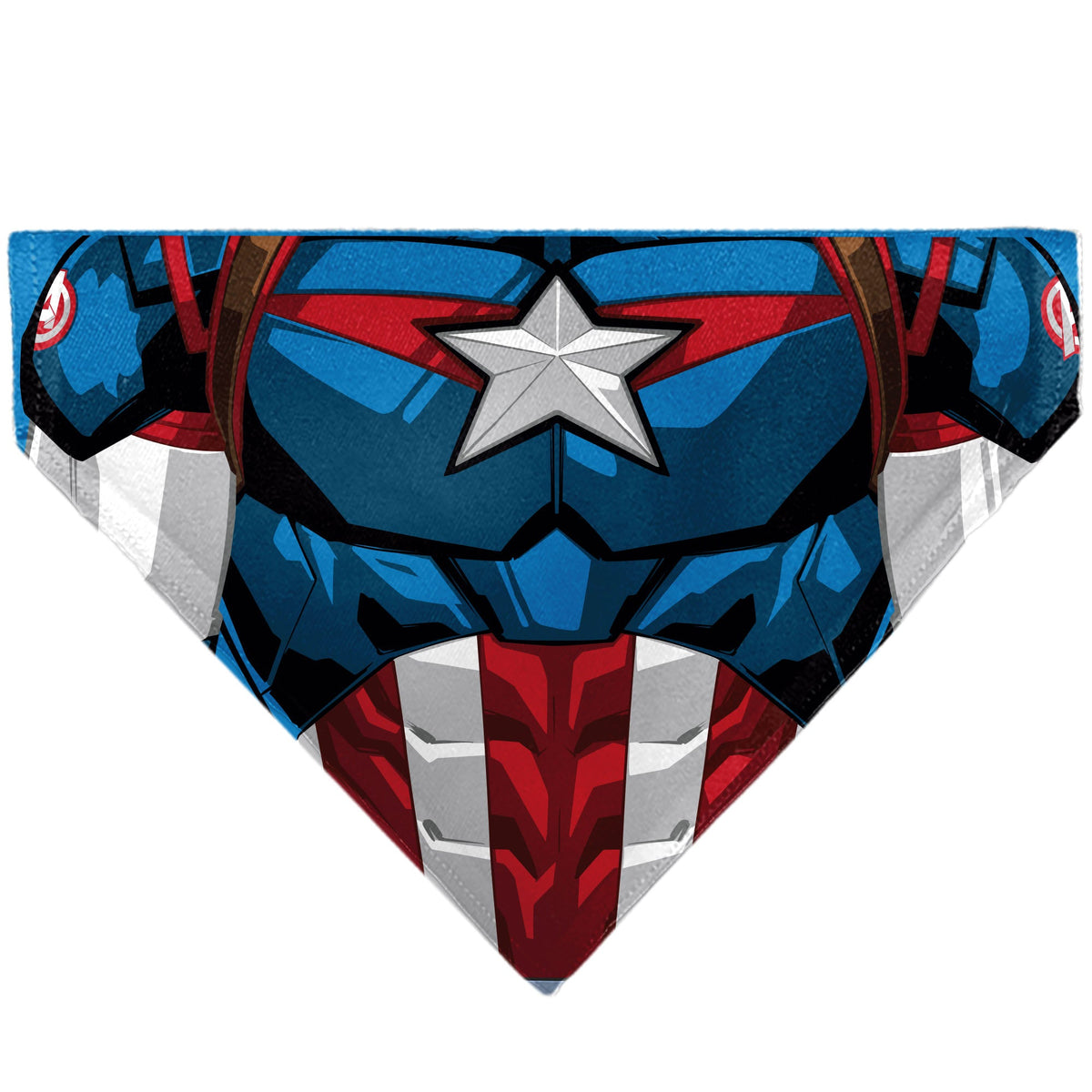 Pet Bandana - Captain America Suit Chest Detail Blue/Red/White