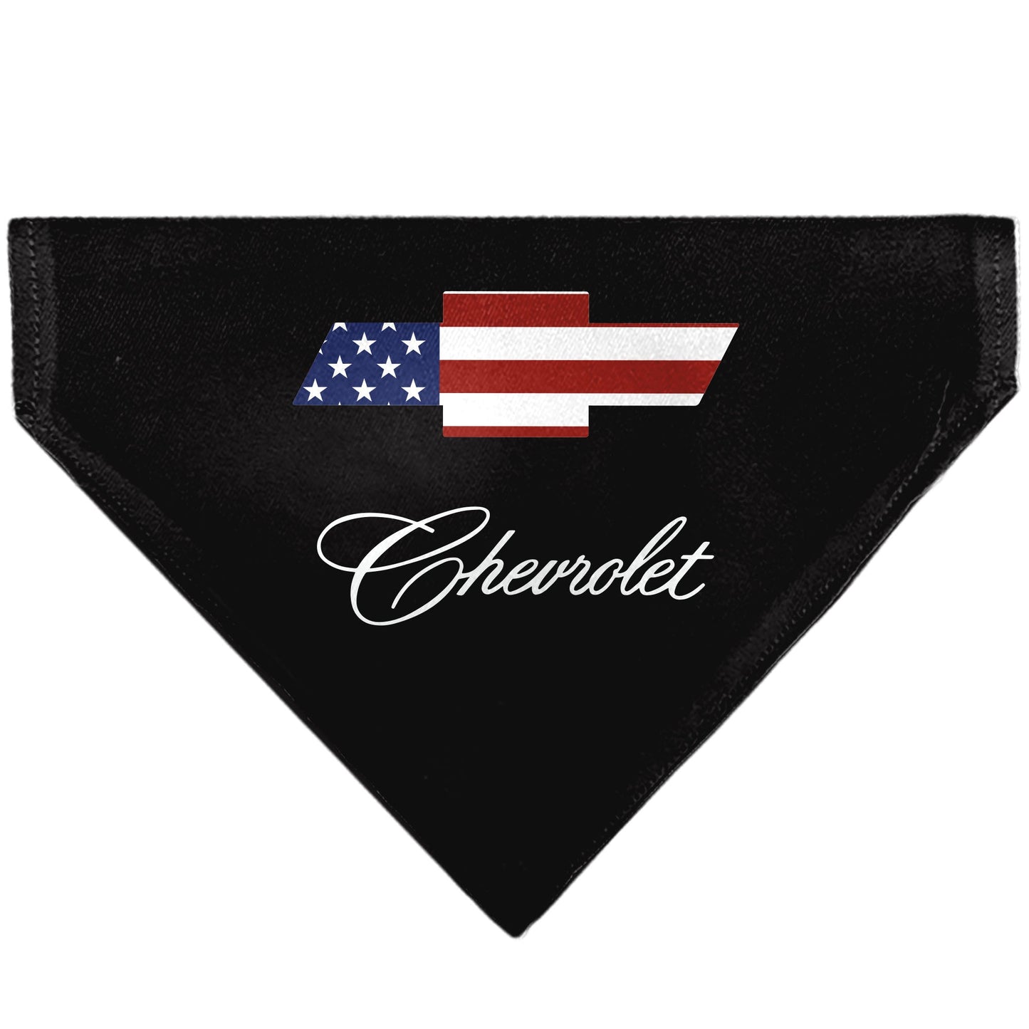 Pet Bandana - CHEVROLET Script and Americana Bowtie Black