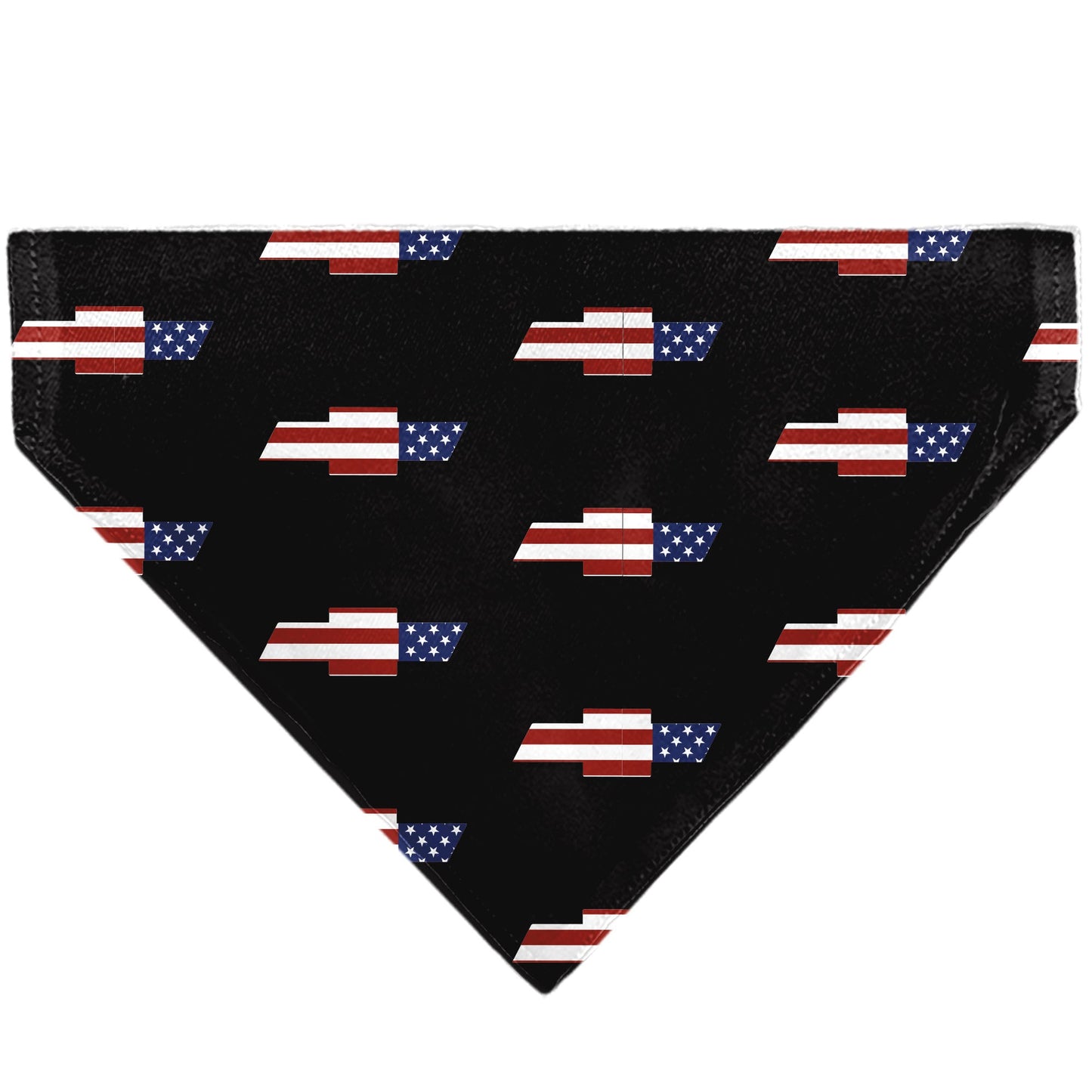 Pet Bandana - CHEVROLET Script and Americana Bowtie Repeat Black