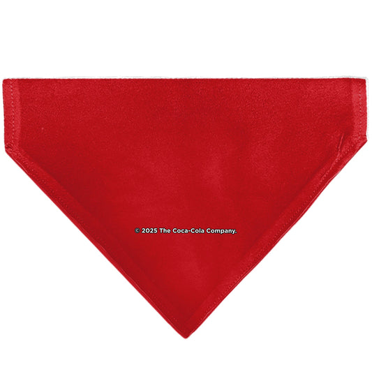 Pet Bandana - COCA-COLA Script Logo Centered Red/White