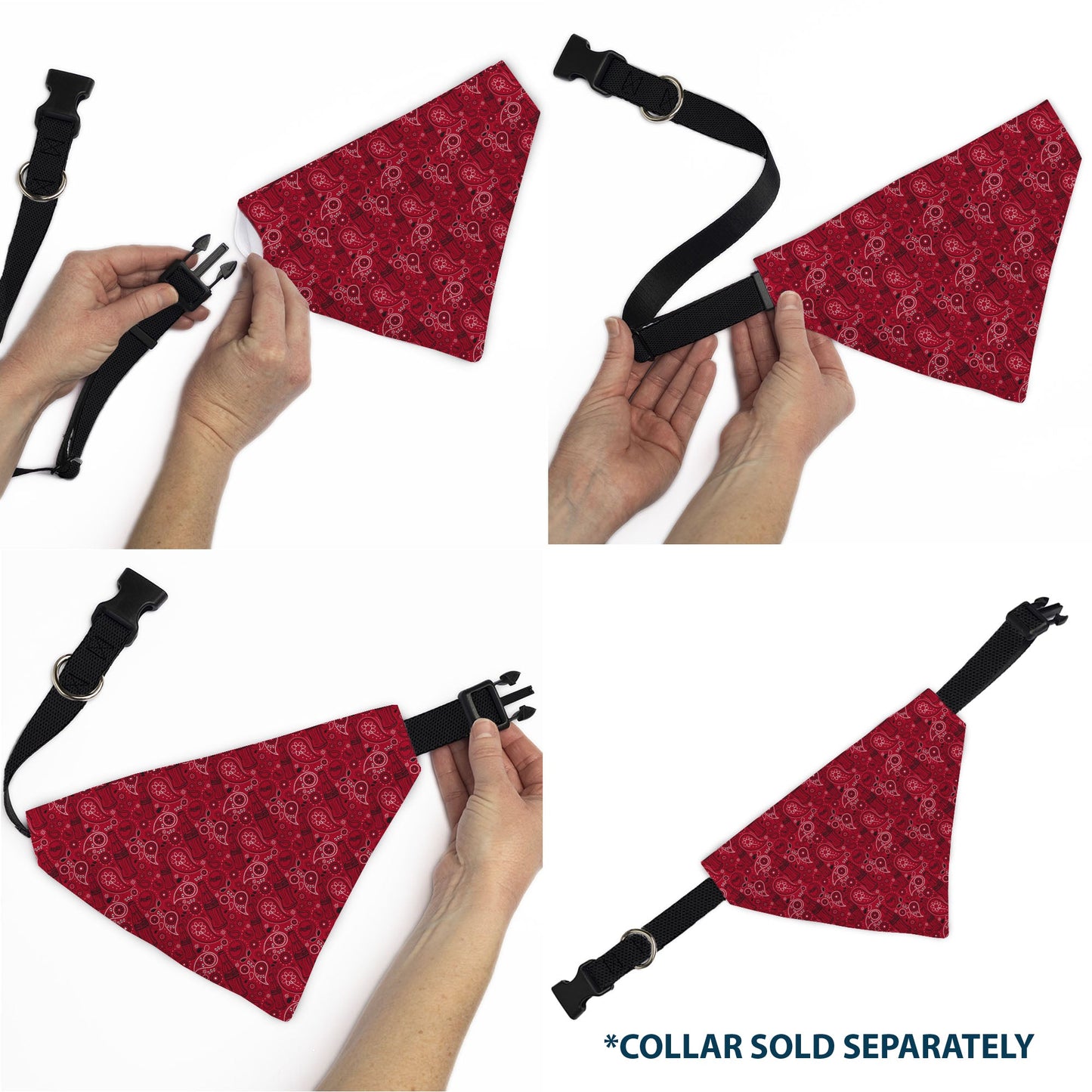 Pet Bandana - Coca-Cola Icons Bandana Collage Red/Black/White