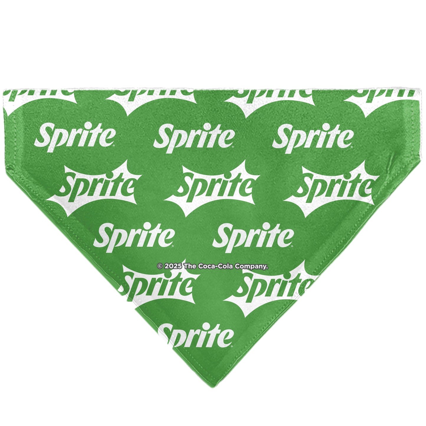 Pet Bandana - SPRITE Logo Repeat Green/White