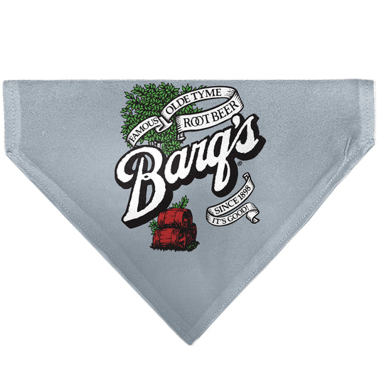 Pet Bandana - BARQ'S OLD TYME ROOT BEER Barrels Logo Gray