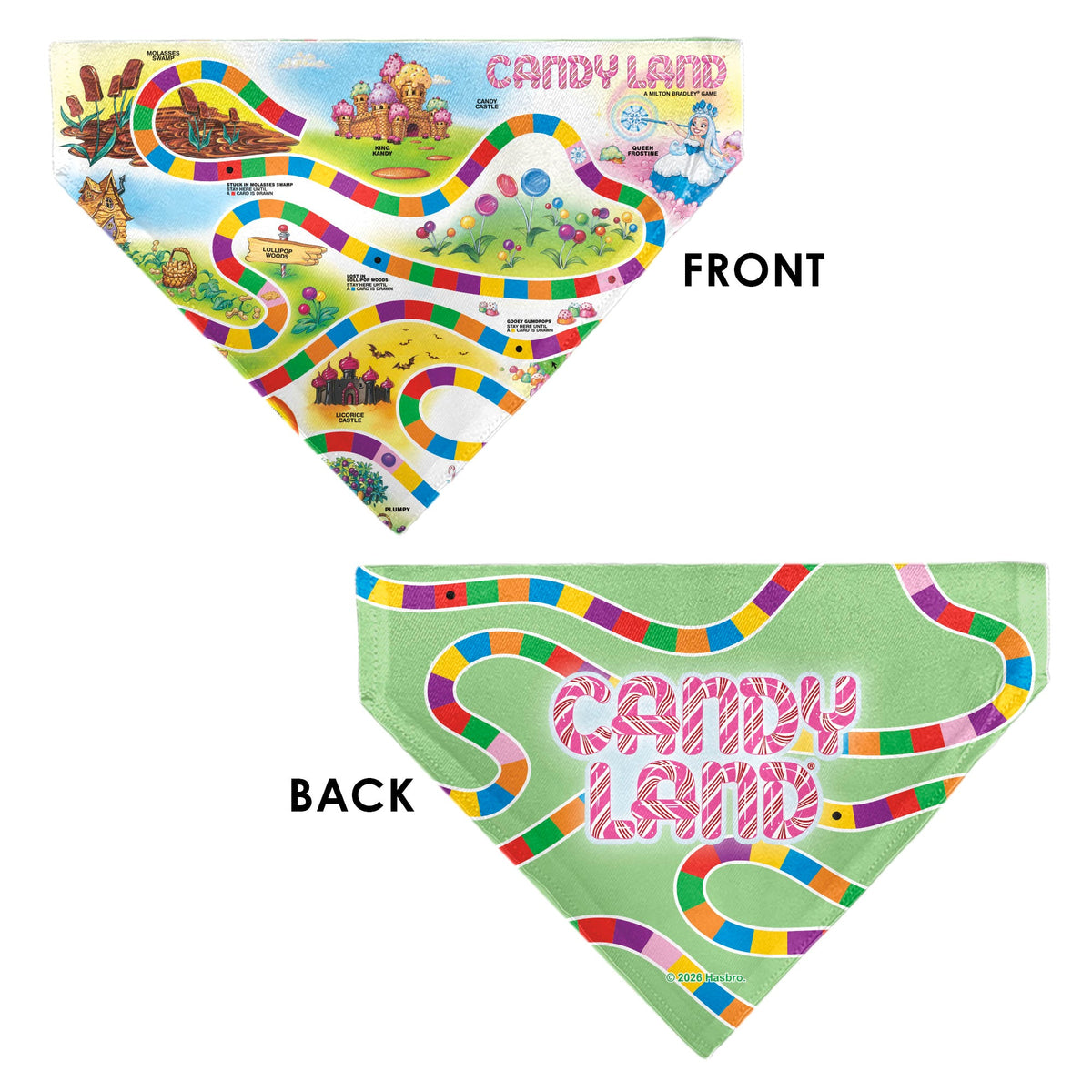 Pet Bandana - CANDY LAND Game Board Game Scenes and Logo