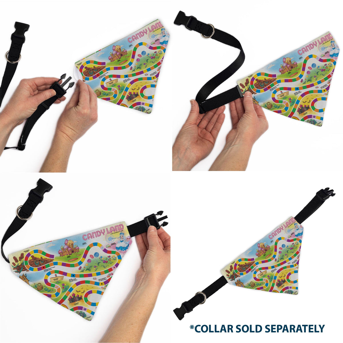 Pet Bandana - CANDY LAND Game Board Game Scenes and Logo