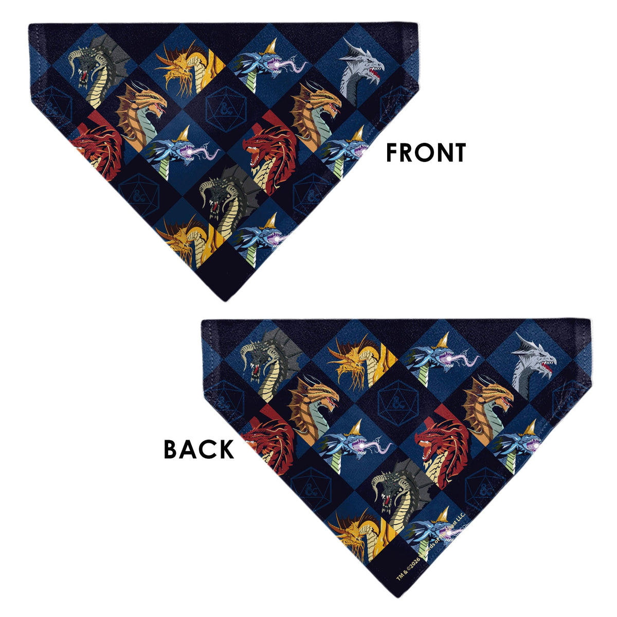 Pet Bandana - Dungeons & Dragons True Dragon Blocks Blues