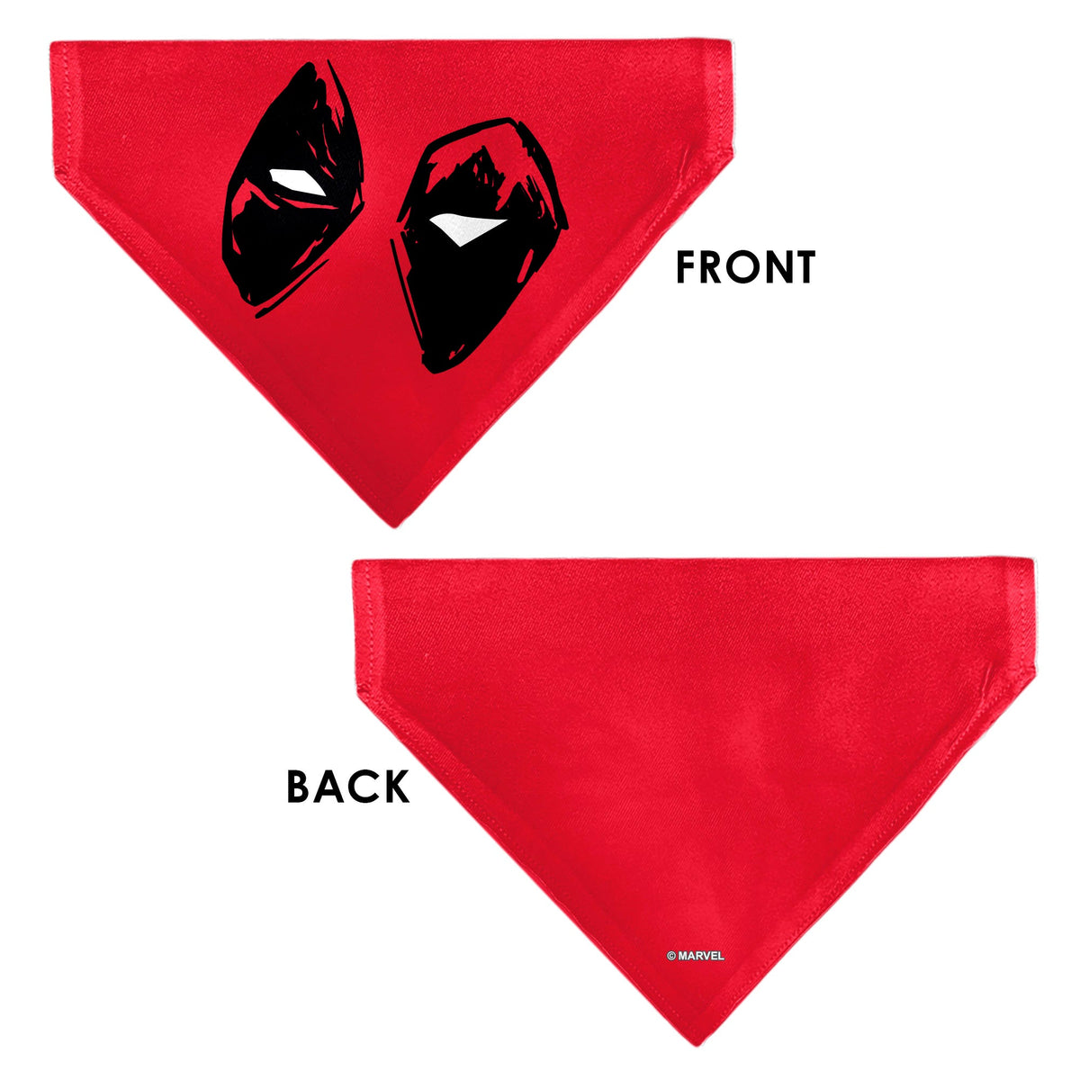 Pet Bandana - Deadpool Eyes Sketch Red/Black