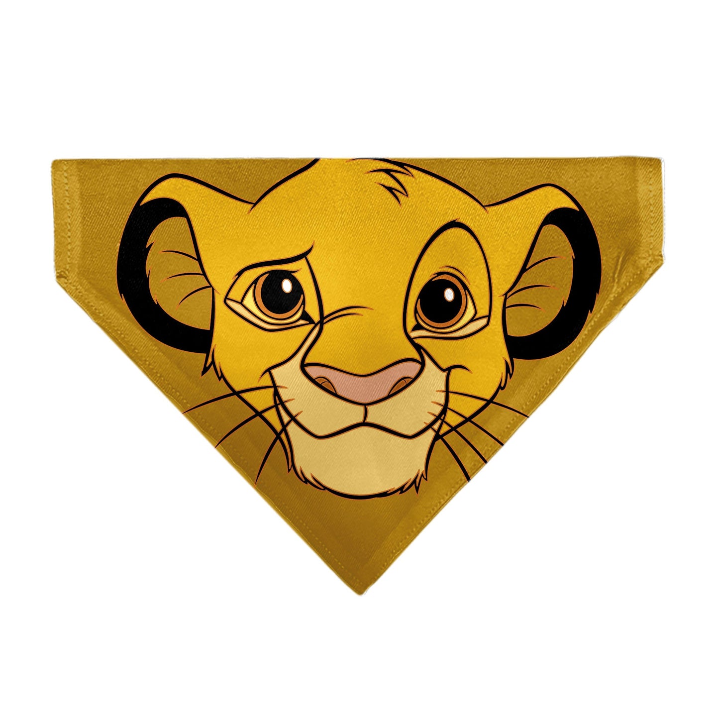 Pet Bandana - Lion King Young Simba Face Close-Up Orange