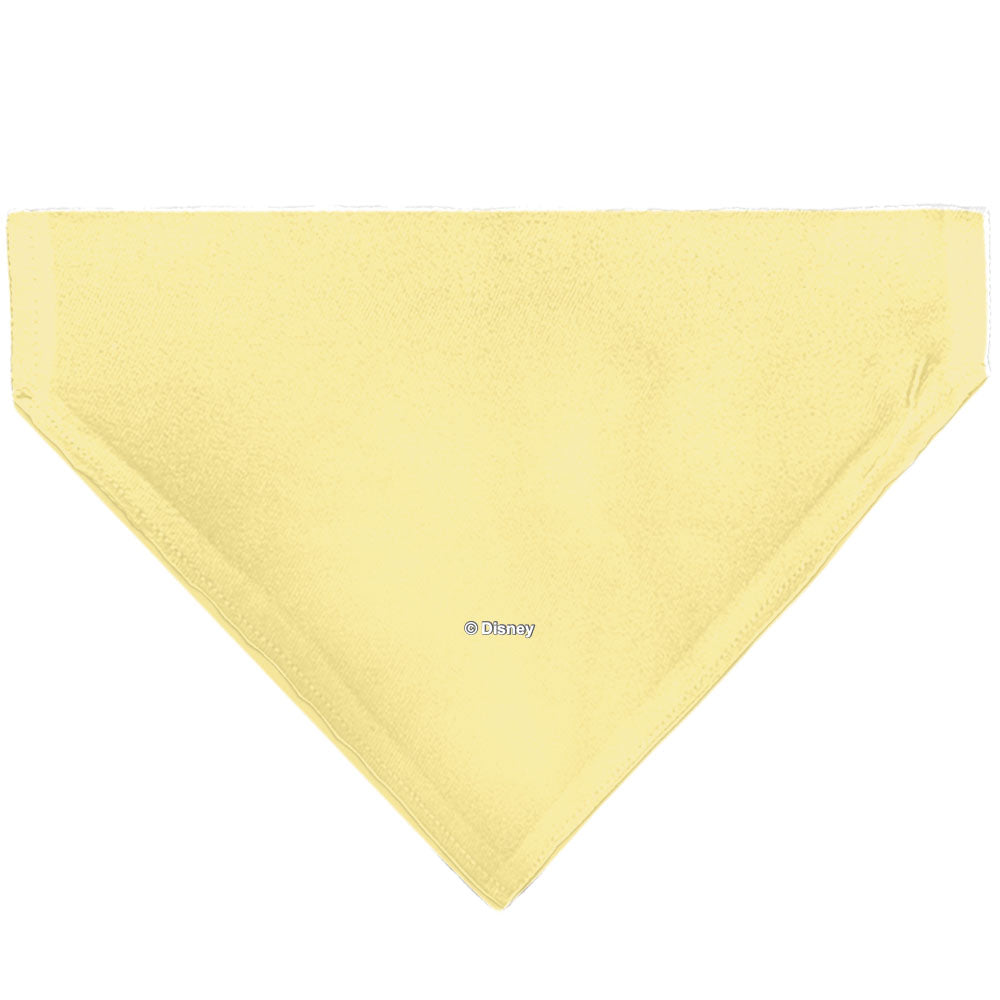 Pet Bandana - Snow White Smiling Face Pose Yellow