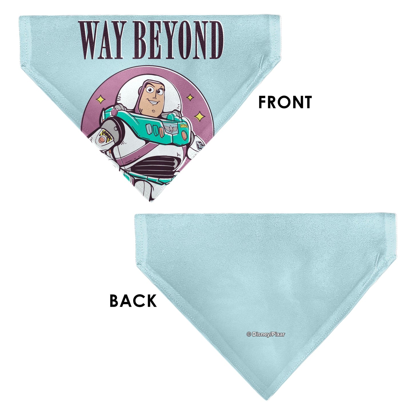 Pet Bandana - Toy Story Buzz Lightyear WAY BEYOND Pose Light Blue