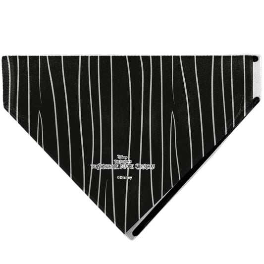 Pet Bandana - The Nightmare Before Christmas Jack Bat Tie and Suit Stripe Black/White