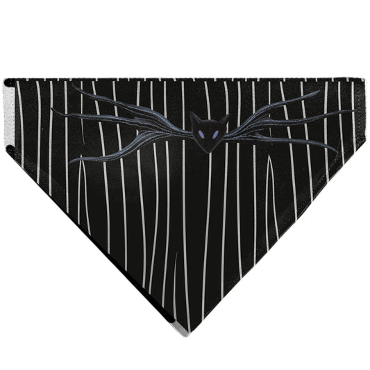 Pet Bandana - The Nightmare Before Christmas Jack Bat Tie and Suit Stripe Black/White