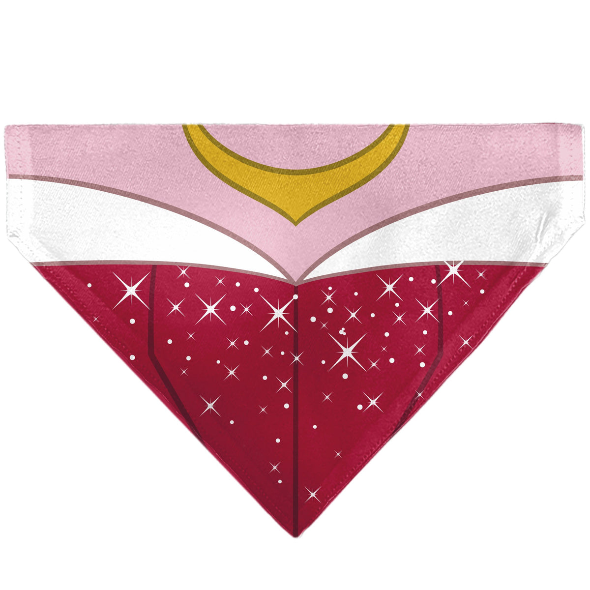 Pet Bandana - Sleeping Beauty Princess Aurora Dress Print Pink