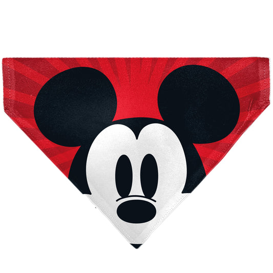 Pet Bandana - Mickey Mouse Eyes Sunburst Reds