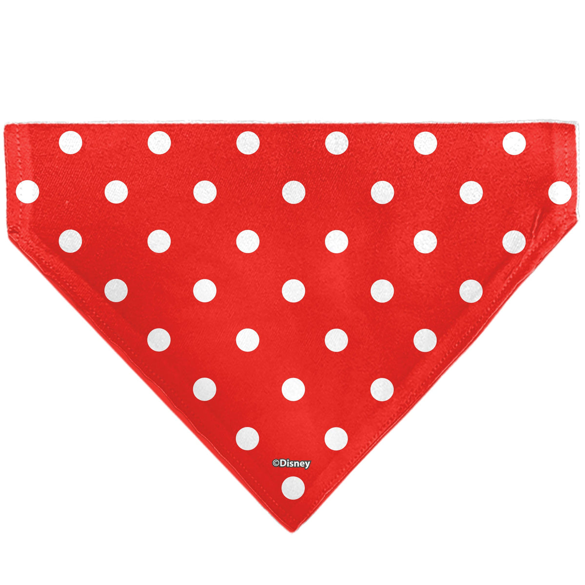 Pet Bandana - Minnie Mouse Face Polka Dot Red/White