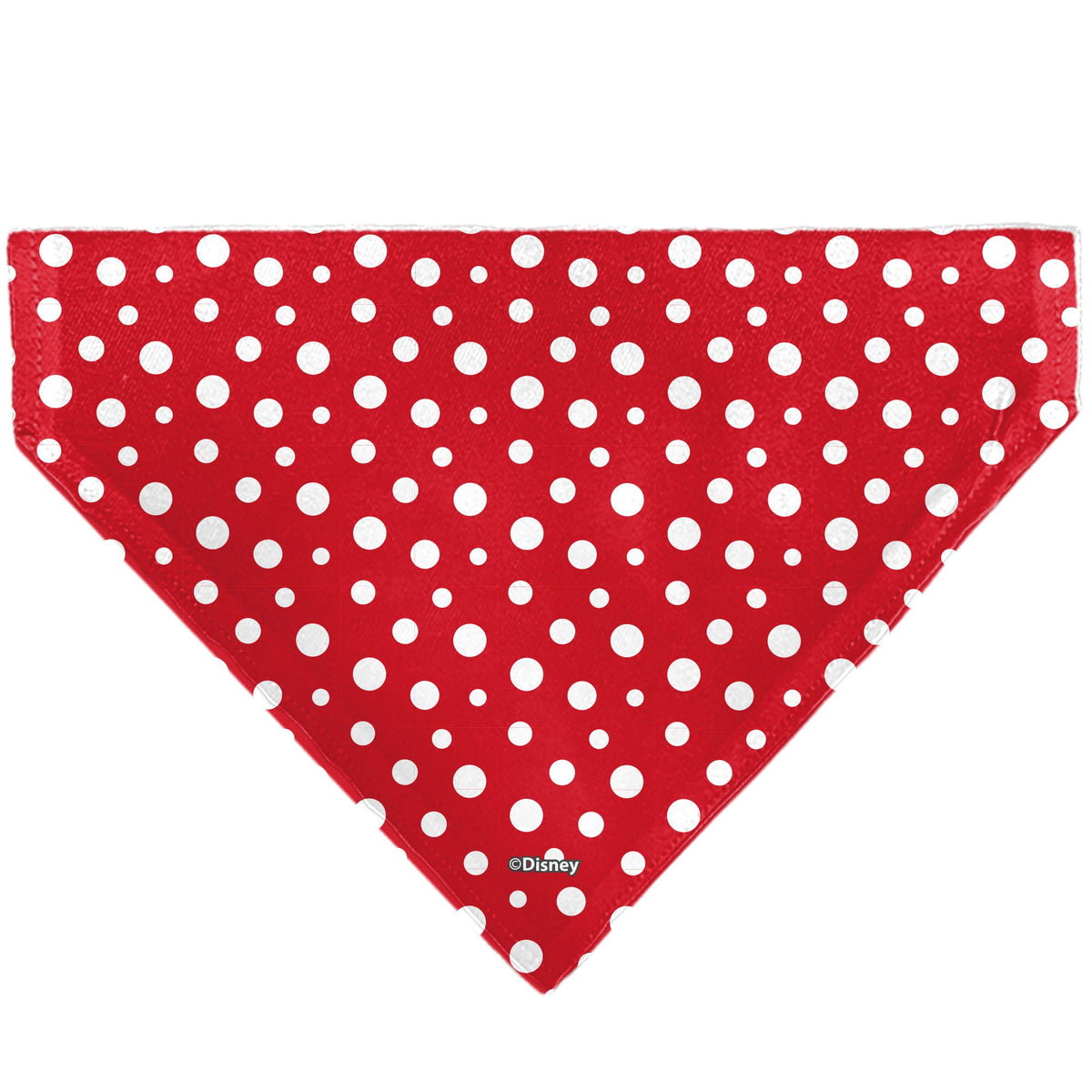 Pet Bandana - Minnie Mouse Button Eyes Pose Polka Dot Red/White