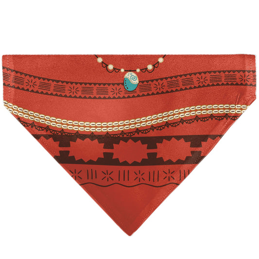 Pet Bandana - Moana Top Print Pattern Orange/Brown