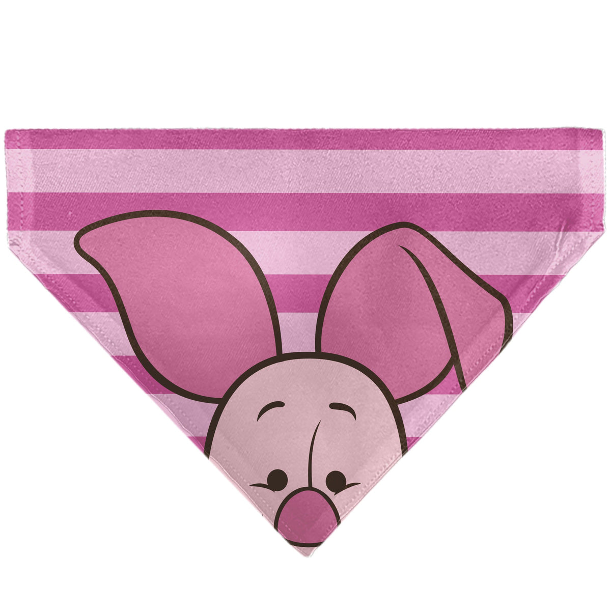 Pet Bandana - Piglet Face and Stripes Pinks
