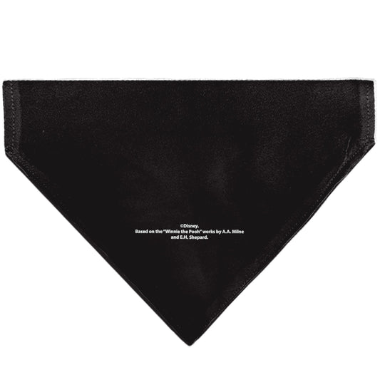 Pet Bandana - Winnie the Pooh Characters and Hunny Pots Collage Black