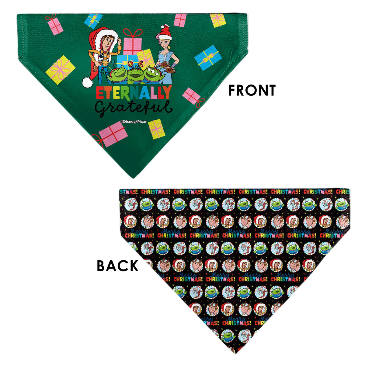 Pet Bandana - Toy Story ETERNALLY GRATEFUL Holiday Pose and Icons Multi Color