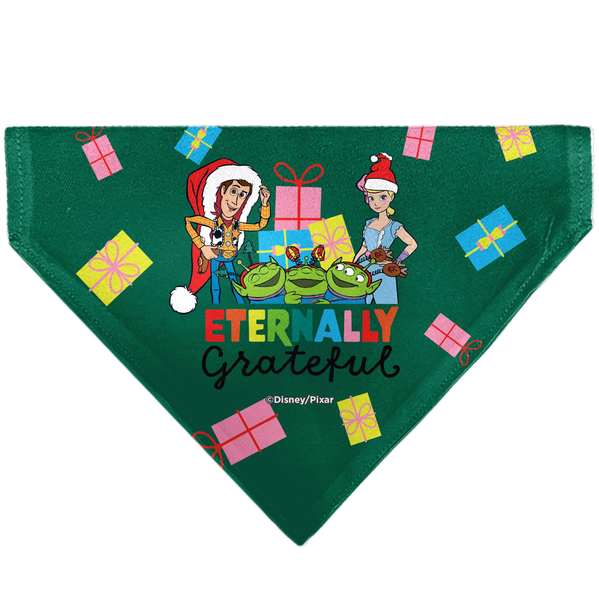 Pet Bandana - Toy Story ETERNALLY GRATEFUL Holiday Pose and Icons Multi Color
