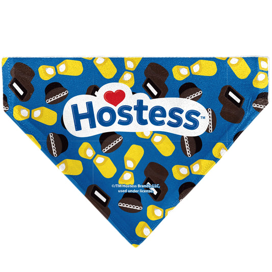 Pet Bandana - Hostess Cupcakes Ding Dongs Twinkies and Logo Light Blue