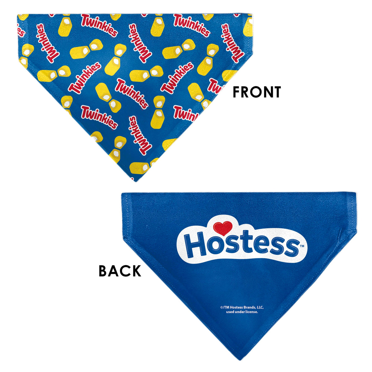 Pet Bandana - Hostess Twinkies Pieces and Logo Blue/Yellow/White