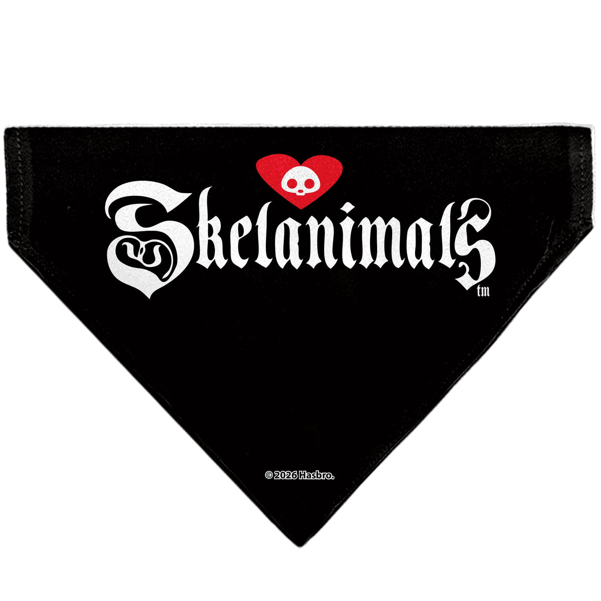 Pet Bandana - Skelanimals Diego Pose and Title Logo White/Black