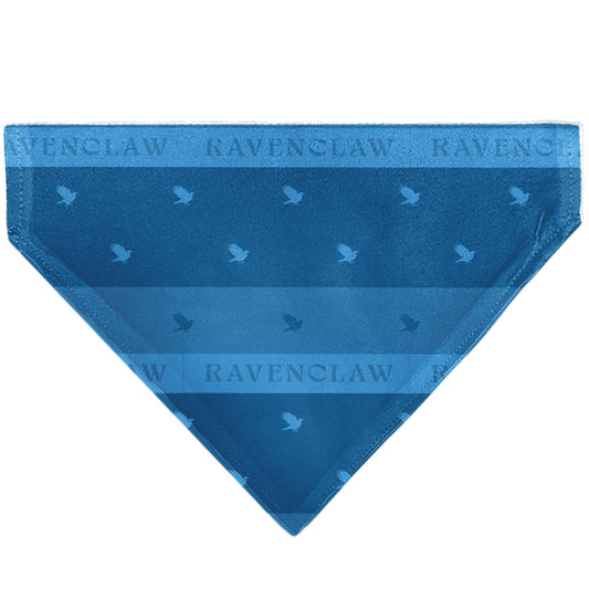 Pet Bandana - Harry Potter RAVENCLAW Traits Banner and Icons Blues/Yellow