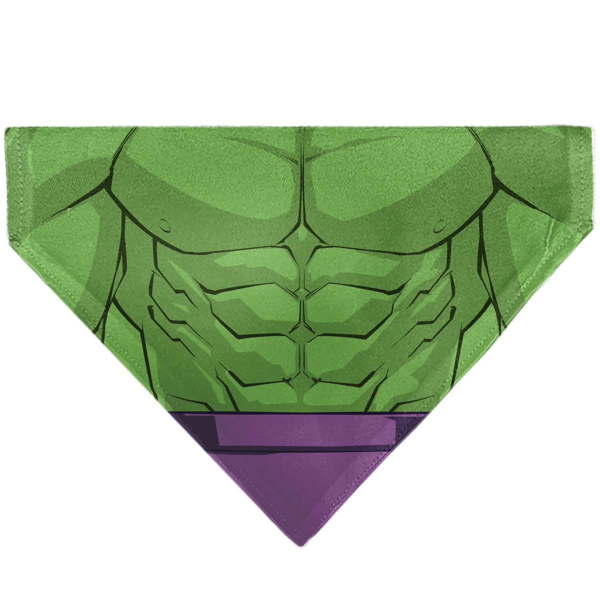 Pet Bandana - Hulk Chest Detail Green/Purple